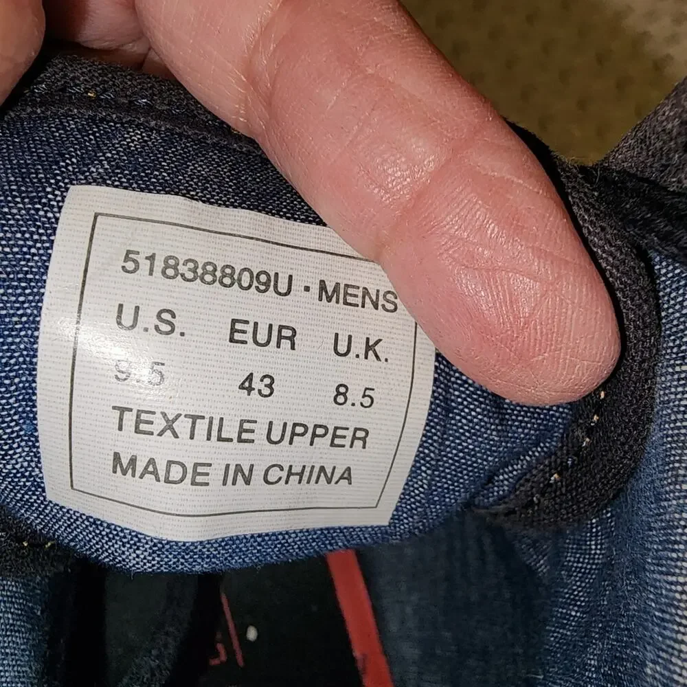 LEVIS EUC MENS SZ 9.5 JEAN LUG BOOTS